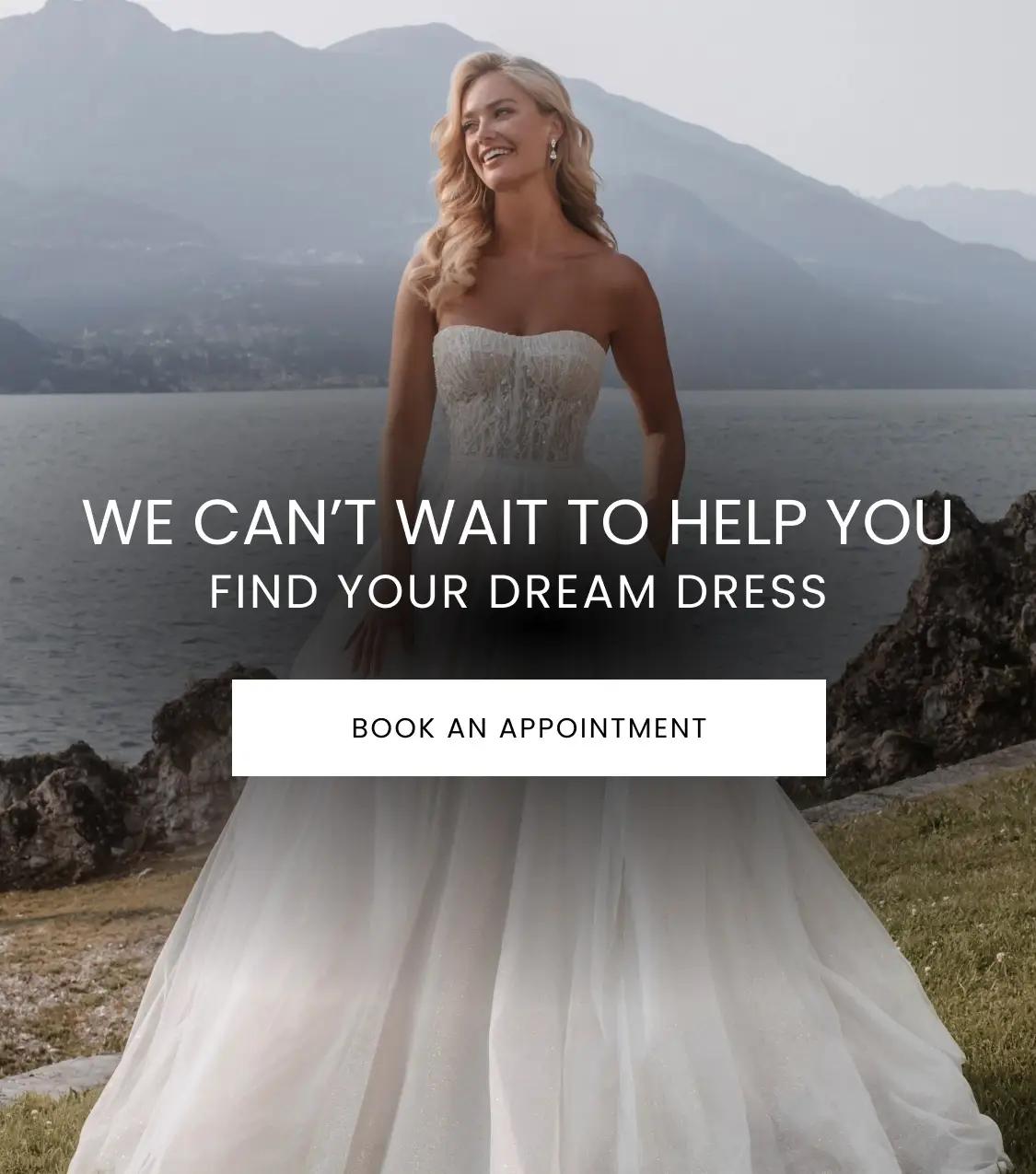 Mobile We Can't Wait To Help You Find Your Dream Dress Banner