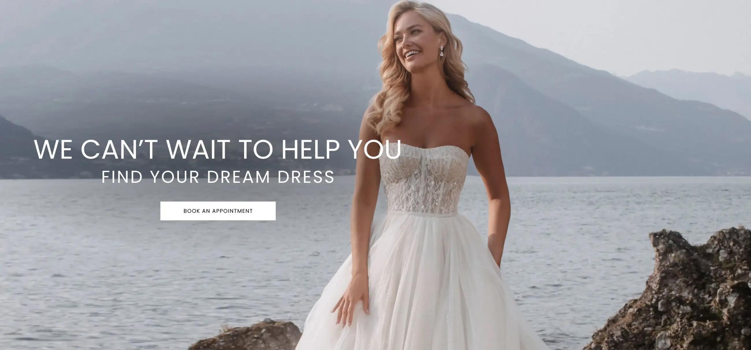 Desktop We Can't Wait To Help You Find Your Dream Dress Banner